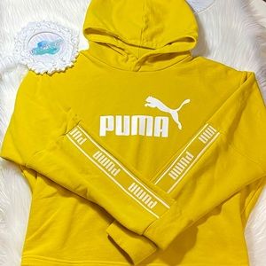 PUMA ✌🏽 Logo Cropped Hoodie Women’s  Large